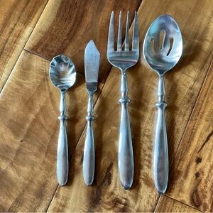 Hampton Silversmiths Bistro Stainless Flatware Hostess Set of 4